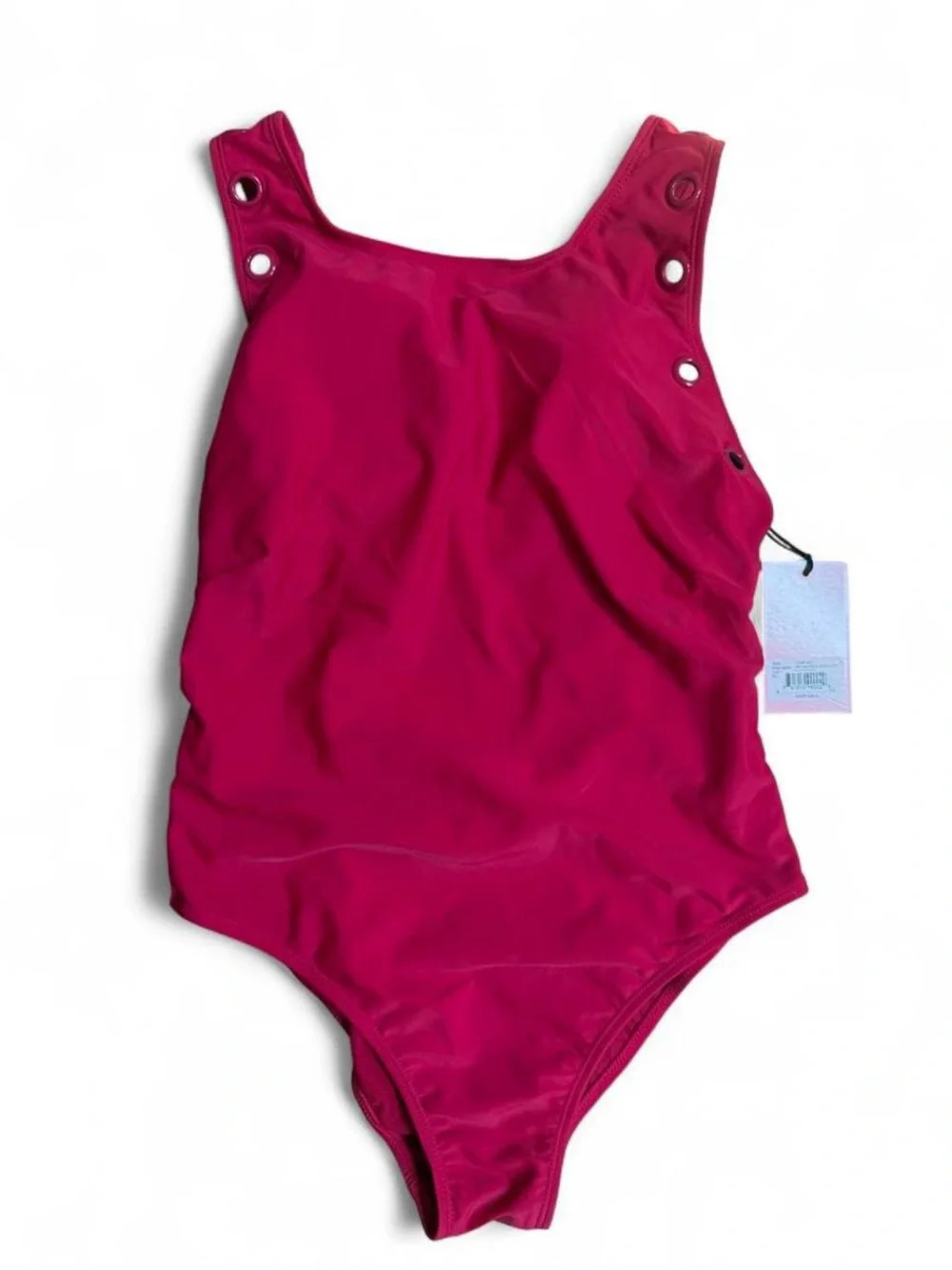 Juicy Couture Red Grommet One Piece Swimsuit Size Large NWT